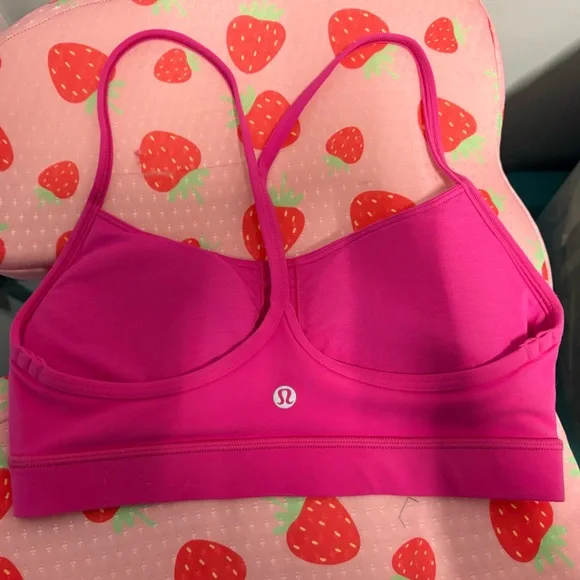 lululemon athletica Bright Pink Strappy Sports Bra - Picture 2 of 2